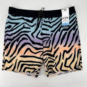 Billabong Sundays Pro Performance Allover Print Geo Animal Boardshorts Mens 38